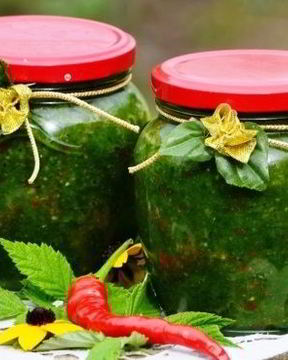 Аджика из петрушки