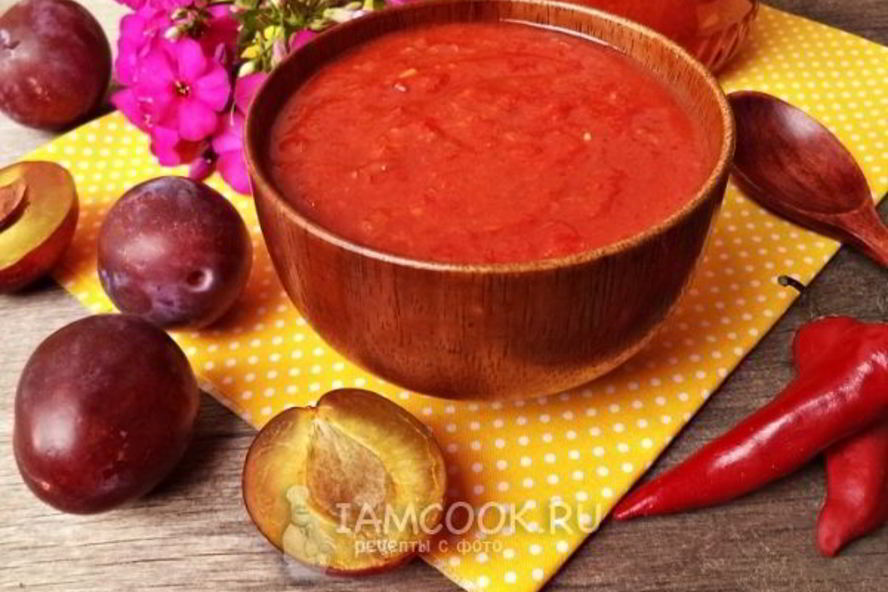 Рецепт аджика из слив на зиму