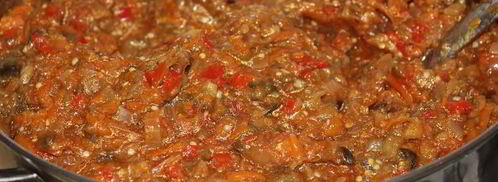 баклажановая икра на зиму бабусина. Шаг 9