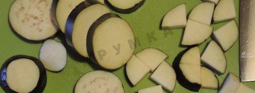 баклажаны с чесноком. Шаг 2