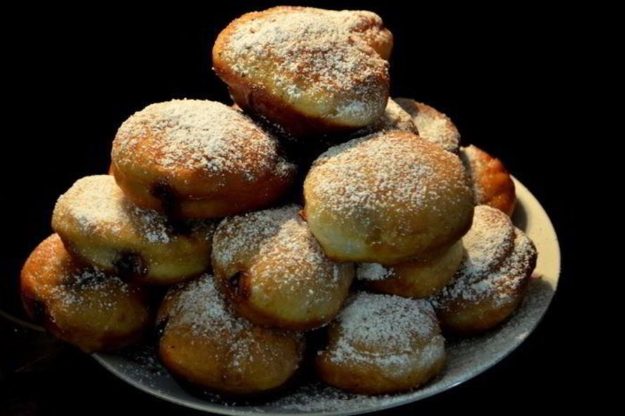 Рецепт донаты с малиновым джемом