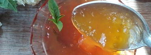 джем из абрикосов, персиков и базилика. Шаг 7