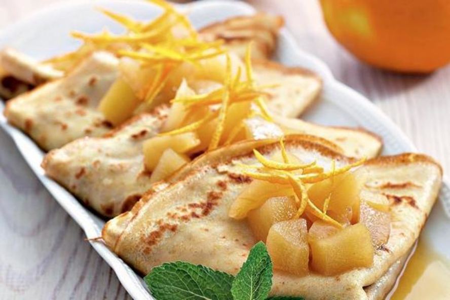 Рецепт французские блинчики с джемом и сыром