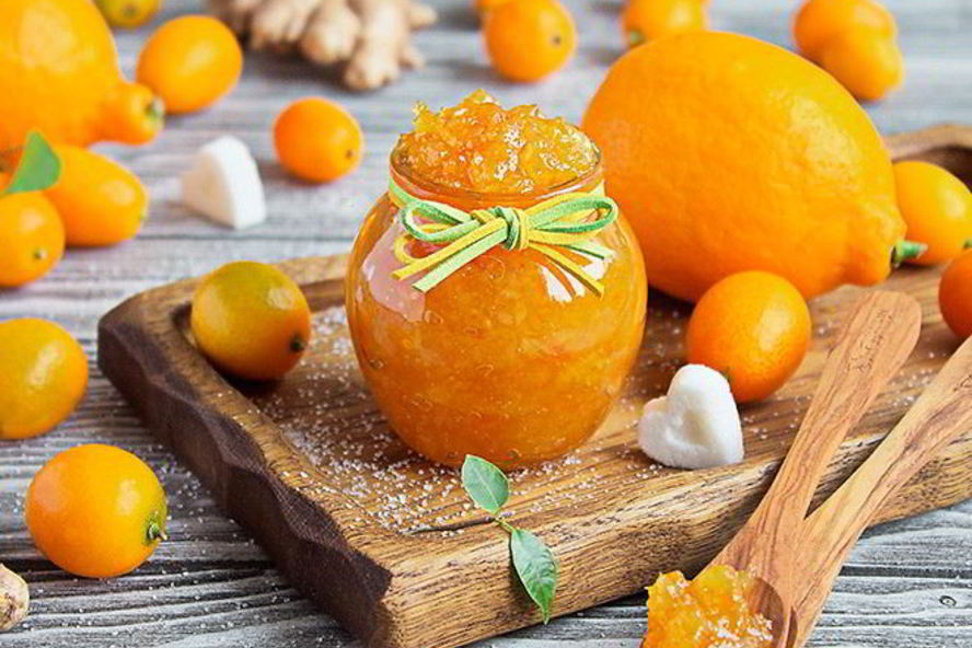Рецепт имбирный джем с лимоном и кумкватами