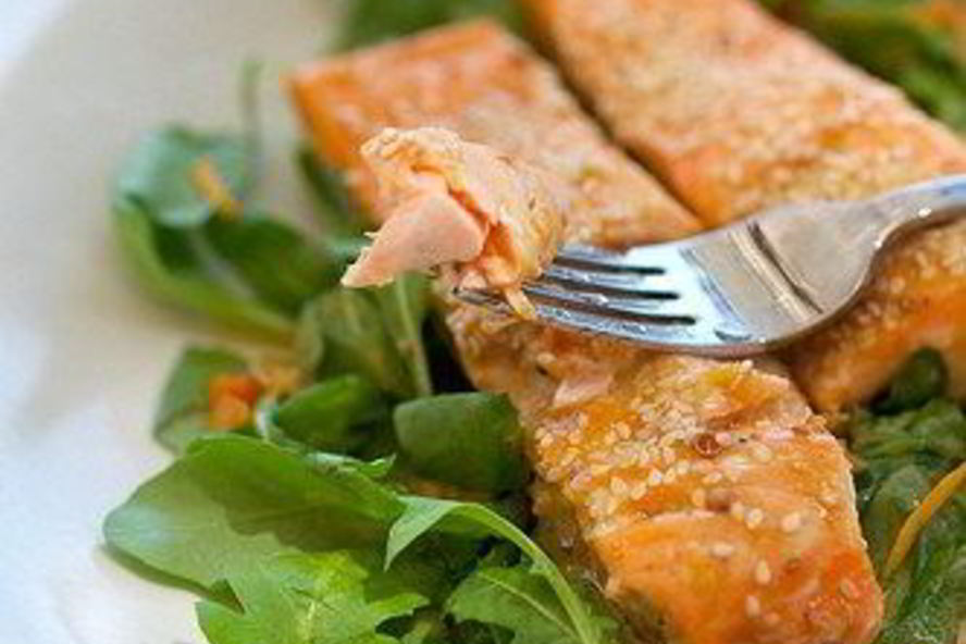 Рецепт лосось с апельсиновым джемом