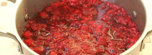 малиновый джем с апельсином. Шаг 3