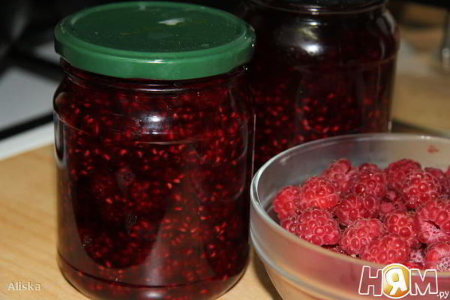 Рецепт малиновый джем