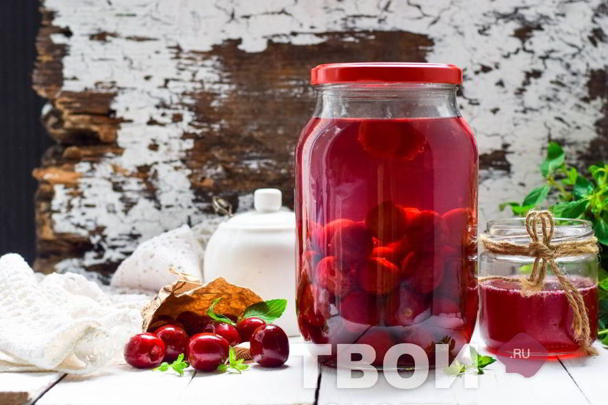 Рецепт компот из черешни на зиму