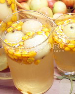 Компот из облепихи и яблок на зиму