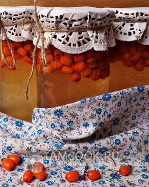 Компот из облепихи на зиму