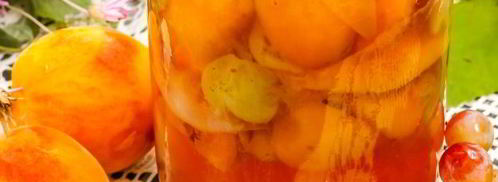 компот из персиков и винограда на зиму. Шаг 21