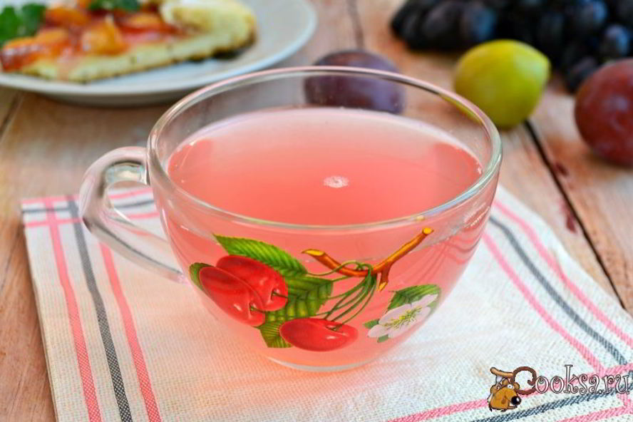 Рецепт компот из слив и винограда