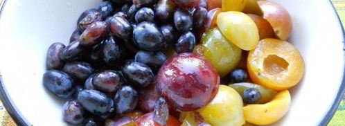 компот из слив и винограда. Шаг 2