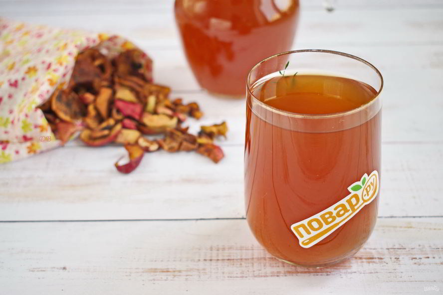 Рецепт компот из сушеных яблок