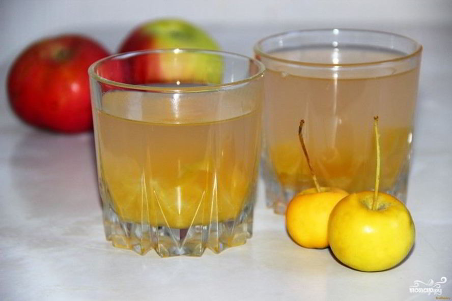 Рецепт компот из свежих яблок