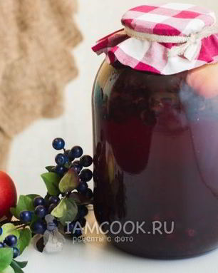 Компот из терна и яблок на зиму