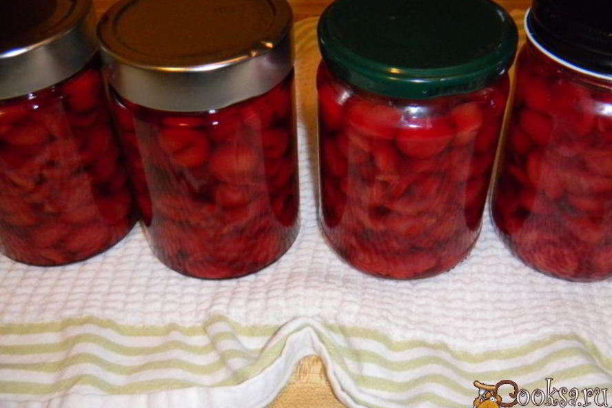 Рецепт компот из вишни на зиму