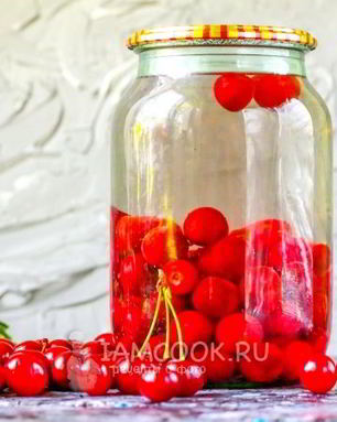 Компот из вишни с косточками на зиму