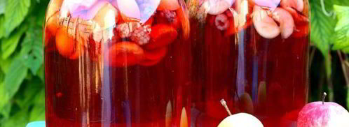 компот из яблок, абрикос и ежевики. Шаг 5