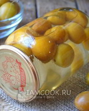 Компот из желтой сливы на зиму