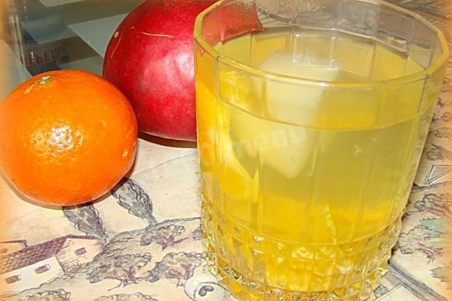 Рецепт мандариновый компот из мандарин и яблок на зиму