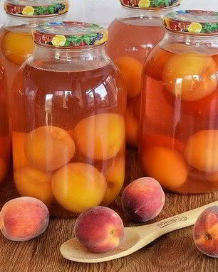 Персиковый компот на зиму