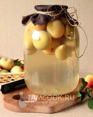Яблочный компот на зиму