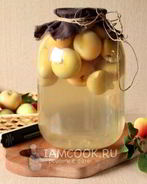 Яблочный компот на зиму