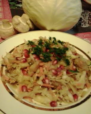 Квашеная капуста с грибами
