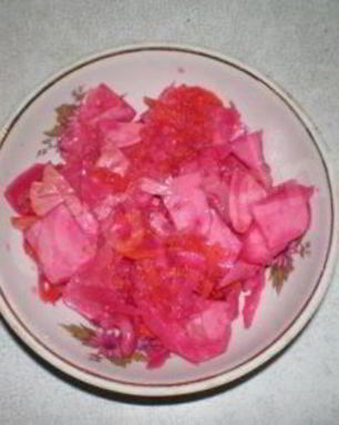 Квашеная капуста со свеклой на зиму