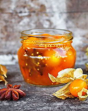 Физалис, маринованный в апельсиновом соке