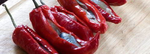 маринованный перец с селедкой. Шаг 6