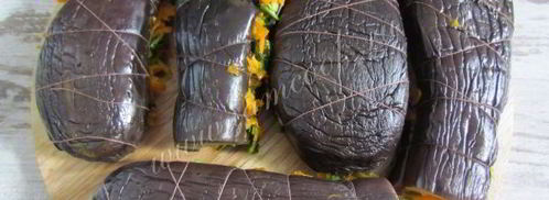 маринованные баклажаны с морковью и зеленью. Шаг 10