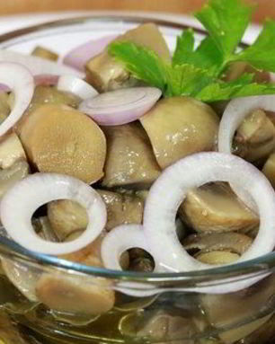 Маринованные пряные шампиньоны