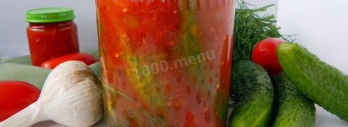 огурцы на зиму в томатной пасте. Шаг 7