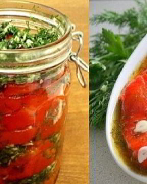 Перец с чесноком на зиму