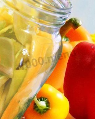 Перец с яблокамии на зиму