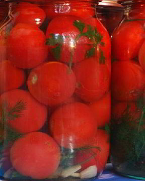 Помидоры на зиму без уксуса