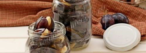 слива с чесноком на зиму. Шаг 6