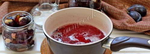 слива с чесноком на зиму. Шаг 9