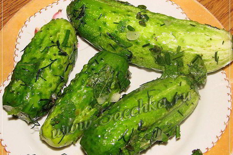 Рецепт малосольные огурцы в пакете