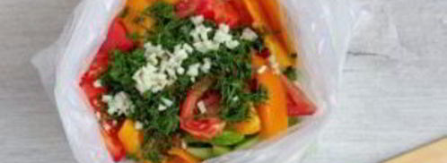 малосольные овощи в пакете. Шаг 6