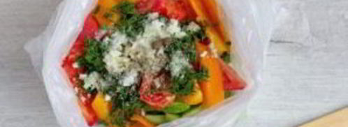 малосольные овощи в пакете. Шаг 7