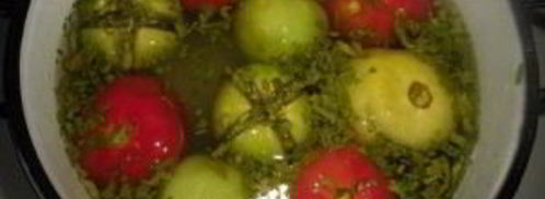 малосольные помидоры по-армянски с чесноком. Шаг 6