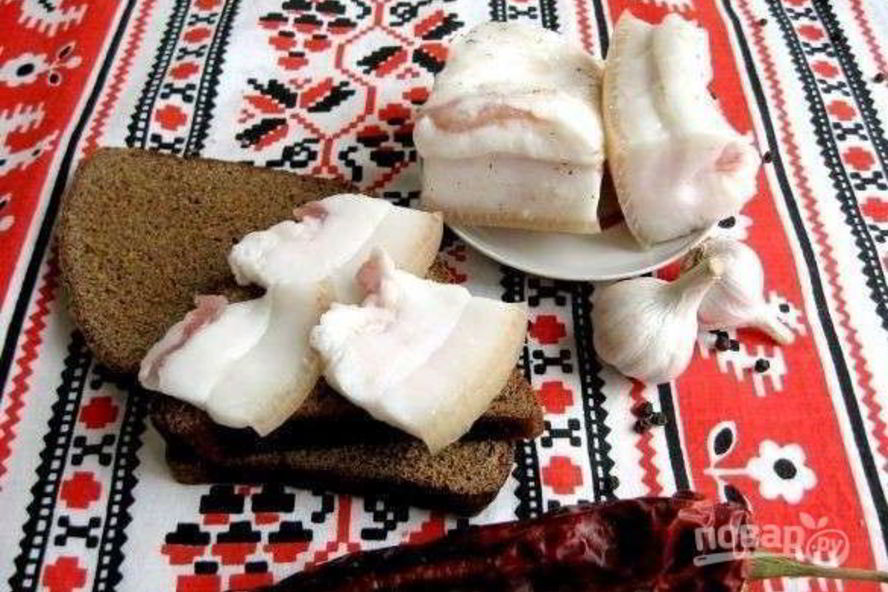 Рецепт сало в банке