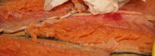 слабосоленая форель. Шаг 3