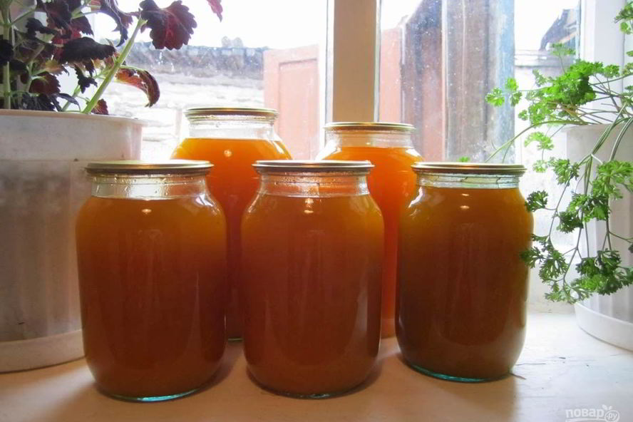 Рецепт тыквенный сок на зиму