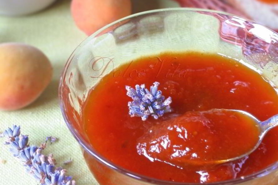 Рецепт абрикосовый конфитюр с ароматом лимона и лаванды