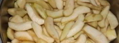 грушевое варенье дольками. Шаг 2