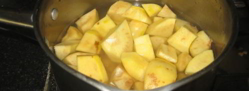 простое варенье из айвы дольками на зиму. Шаг 2